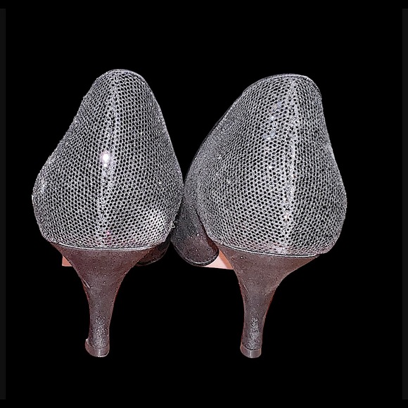 Women's Black Metallic Caparros Denver Pumps/Heels - Picture 5 of 14